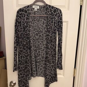 Cashmere open long cardigan